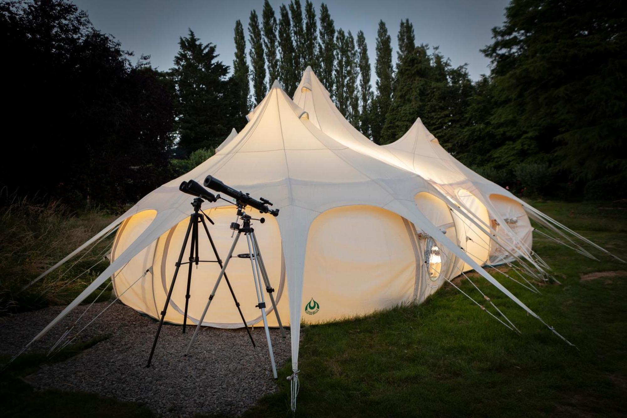 Stargazer Glamping Uk The Mahal 8 People Luxury tent Ross-on-Wye